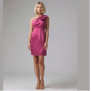 The Limited Fuchsia One Shoulder Dress